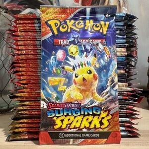 New! (15) Pokémon TCG Surging Sparks Booster Packs